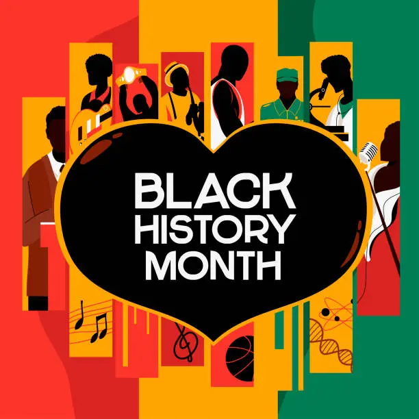 Celebrating Black History Month with vibrant visuals.