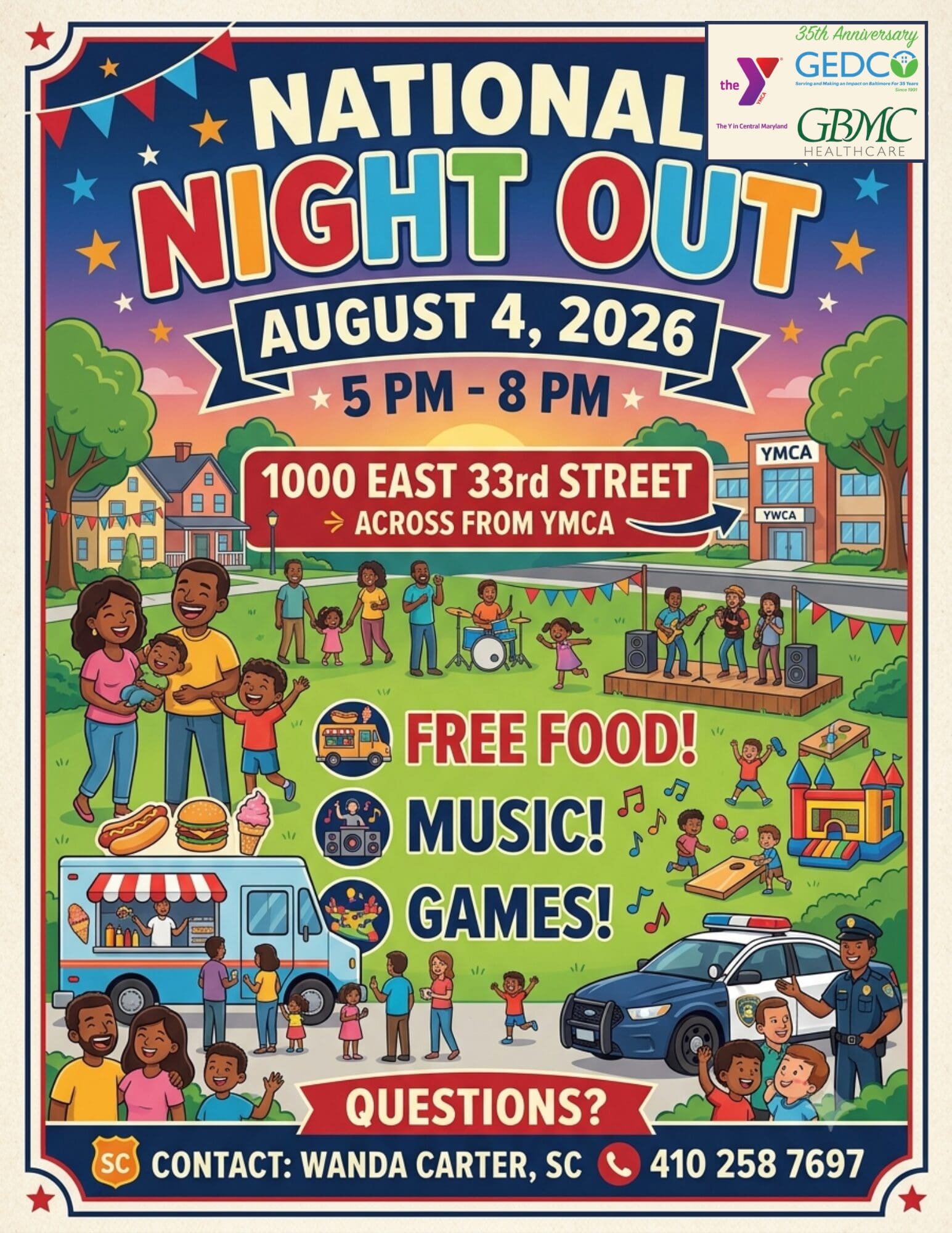 National Night Out W Logo